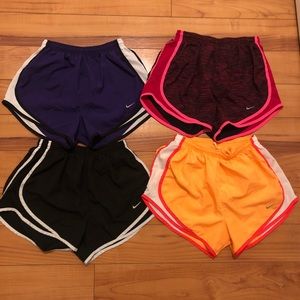 Nike running shorts (4 pairs total)